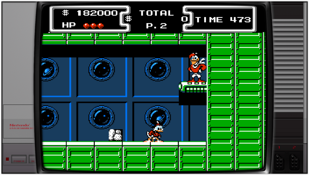 ducktales sur nes, flagada jones dans l'espace