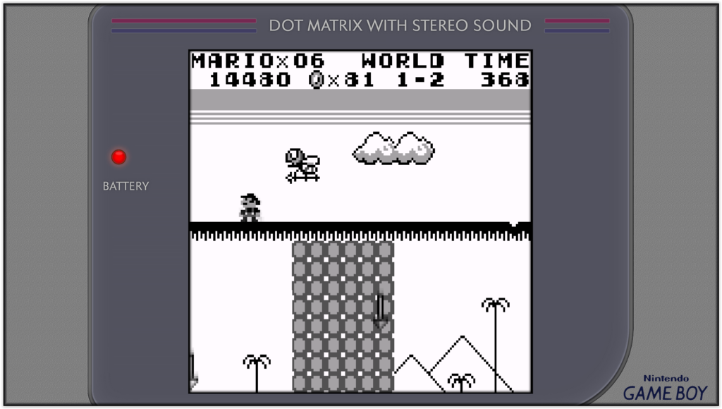super mario land game boy, mario affronte de nouveaux ennemis volants